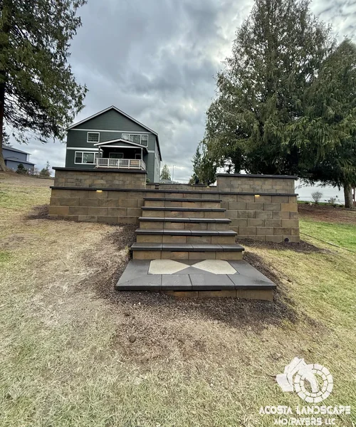 Multi-Tiered Patio, Fire Pit & Integrated Outdoor Living Design in Bothell 